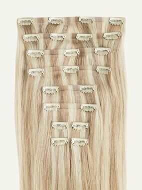 Luxy 20” seamless beige blonde balayage clip ins (180g)